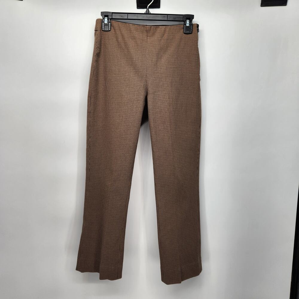 Everlane Brown Micro Plaid Cropped Work Academia Professor Pants‎ Women's 2